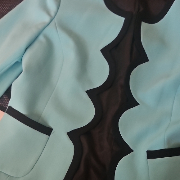Chic Aqua Blouse - Picture 5 of 5
